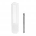 Uxcell Square Nose End Mill 0 4mm Solid Carbide Long Reach Cnc Router Bits 2 Flutes Milling Cutter With Extended Neck 2mm
