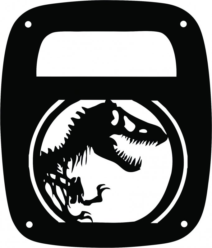 Jeeptails Tyrannosaurus Rex Tail Lamp Light Covers For Jeep Cj Or Yj And Tj Wranglers Black Set Of 2