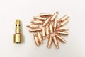 20-pk 030 Contact Tips Fit Lincoln Magnum Pro 250l Parts Kp2744 Copper Plus 1-pk Kp2746-1 Gas Diffuser 030 