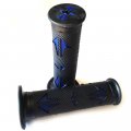 Httmt- Left 7 8 Right 1 Universal Atvs Pwc Rubber Comfort Grips- Blue For Left Side 22mm 25mm Motorcycle Hand Grips 