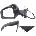 Left Driver Side Exterior View Mirror Black 13pins Replacement For Tesla Model Y 2020-2024 Heated Power Fold With Memory 