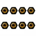 8 Pack Universal Aluminum Alloy Car Valve Stem Caps Sunshine Pattern Wheel Tire Tyre Rim Covers Cap For Cars Motorcycles Trucks