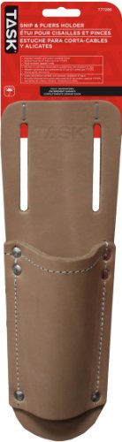 Task Tools T77286 Tradespersons Leather Snip Pliers Holder