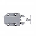 Uxcell Push Open Latch Rebound Self-locking Door Touch Catch Lock For Bedroom Cabinet Cupboard Drawer Gray 4pcs