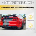 Rear Bumper Diffuser For 2015-2017 Ford Mustang Rtv2 Style Pp Lower Valance Chin Splitter Spoiler Protector Black