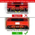 Rear Bumper Diffuser For 2015-2017 Ford Mustang Rtv2 Style Pp Lower Valance Chin Splitter Spoiler Protector Black