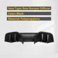 Rear Bumper Diffuser For 2015-2017 Ford Mustang Rtv2 Style Pp Lower Valance Chin Splitter Spoiler Protector Black