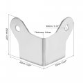 Uxcell 22x22x22mm Metal Box Corner Protectors Edge Guard Chrome Plating 12pcs