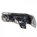 Chrome Housing Headlgiht Head Lamps Tool Kit Compatible With Chevy Silverado Surburban Tahoe Gmt800 99-06