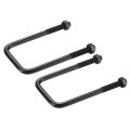 2 Sets M8 Square U-bolts 50mm 1 97 Inner Width 110mm 4 33 Length 304 Stainless Steel U-clamp Bolt Electroplated With Nuts For 