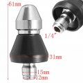 1 4 Sewer Jetter Nozzle With Connector Adapter Pressure Drain Hose Sewer Cleaning Pressure Multiple Degrees Spray For Washer