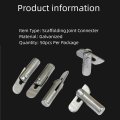 Wokyo 50pcs Scaffolding Coupling Pin Detachable Connecting Rod Accesories Hardwares Supplies Fixing Peg Pins With 180 Degree