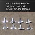 Wokyo 50pcs Scaffolding Coupling Pin Detachable Connecting Rod Accesories Hardwares Supplies Fixing Peg Pins With 180 Degree
