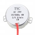 Uxcell Synchronous Synchron Motor Ac 24v 4w 5-6rpm Min 50-60hz Cw For Hand-made Model Or Guide