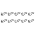 10pcs Torx Security Machine Screws 5 16-18 X 1 304 Stainless Steel Tamper Resistant Button Head Bolt Full Thread For Anti-theft 