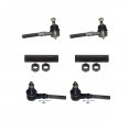 Partsw 6 Pcs Steering Kit For Ford Expedition F-150 F-250 Lincoln Navigator Inner Outer Tie Rod Ends Adjusting Sleeves 