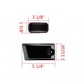 Astradepot Us Model Set Of Smoked Led Top Roof Cab Marker Light Cover Compatible With Hummer H2 2003-2009 H2 Sut 05- 09 10pcs