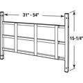 Segal S 4758 Fixed Window Guard 31-inch 54-inch X 15 3-bar Adjustable Width Non-egress Painted Bronze Pack Of 1