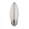Satco S23403 2 Watt C11 Led Satin Spun Clear Medium Base 2700k 120 Lumens Volts 6-pack