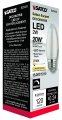 Satco S23403 2 Watt C11 Led Satin Spun Clear Medium Base 2700k 120 Lumens Volts 6-pack