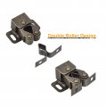 Uxcell 4 Set Double Roller Catch Cabinet Latch Hardware Fitting For Cupboard Closet Furniture Door Bronze