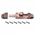 Barrel Slide Door Bolts 5-inch Zinc Alloy Security Latch Lock Red Bronze 