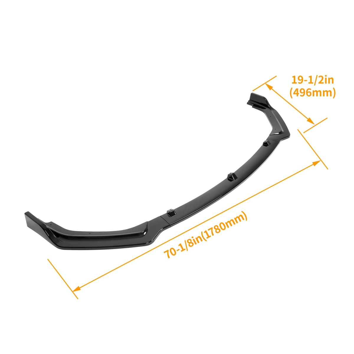 3pcs Front Bumper Lip For 2018-2024 Infiniti Q50 Luxe Base Models Jdm Style Under Chin Spoiler Splitter Diffuser Protector Air