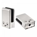 Stainless Steel Glass Clamp Clip Curved Back Square Bracket For Thickness 10-12mm Balustrade Staircase Handrail Holder 