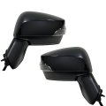 Spieg Side Mirror Set For 2015-2017 Subaru Legacy Outback Power Adjustment Heated Glass Manual Folding Turn Signal Black 7 Pins 