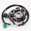 Minho Dc 8-poles Magneto Stator In Copper Material Come With Pick-up Trigger For Chinese Gy6 4-stroke 152qmi 157qmj 150cc 