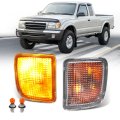 Hecasa Pair Turn Signal Lights W Bulb For 1998 1999 2000 Toyota Tacoma Front Lamp Assembly Driver And Passenger Side 