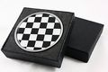 For Mini Cooper S Countryman Paceman Blk White Checkered Front Grill Emblem Badge 