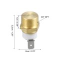 Universal Automotive Radiator Engine Cooling Fan Temperature Thermo Sensor Switch 3 8 Npt 145-160 Degrees On 124 Off