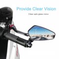 Motorcycle Rear View Mirrors Pair Universal Motorbike Aluminum Alloy 7 8 22mm Bar End Side Rearview Compatible With Most Suzuki
