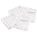 Furniture Caster Cups Hard Floor Or Carpeted Surfaces 4 Piece 1-13 16 Square Clear 