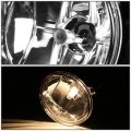 Compatible With Dodge Dakota Durango Pair Of Chrome Housing Amber Corner Headlights Clear Lens Fog Lights
