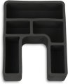 Front Floor Center Console For Ford F150 F250 F350 Bronco 1978-1996 Organizer Inserts 2pcs Black 