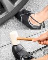Steel Toe Cap Safety Overshoes Workplace Anti-smash Cover With Adjustable Strap For Men Women 4 Pairs Size 5-12 Us