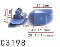 Autobahn88 Windshield Pillar Interior Trunk Trim Clip Compatible With Gm Oem 24405740 Pack Of 20