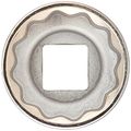 Sk Professional Tools 40325 1 2 In Drive 12-point Metric Standard Chrome Socket 25mm Cold Forged Steel With Superkrome Finish 