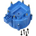 Aip Electronics Blue Male Hei Terminal Ignition Distributor Cap For V6 Distributors Oem Fit Cap1023-bl