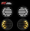 Razer Auto Rock Crawler Black Smoke Lens Turn Signal Led Light Led Running 1 Pair Black For 07-17 Jeep Wrangler Jk