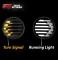 Razer Auto Rock Crawler Black Smoke Lens Turn Signal Led Light Led Running 1 Pair Black For 07-17 Jeep Wrangler Jk