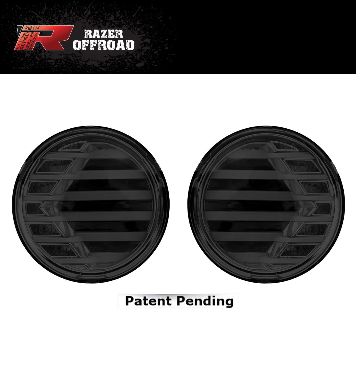 Razer Auto Rock Crawler Black Smoke Lens Turn Signal Led Light Led Running 1 Pair Black For 07-17 Jeep Wrangler Jk