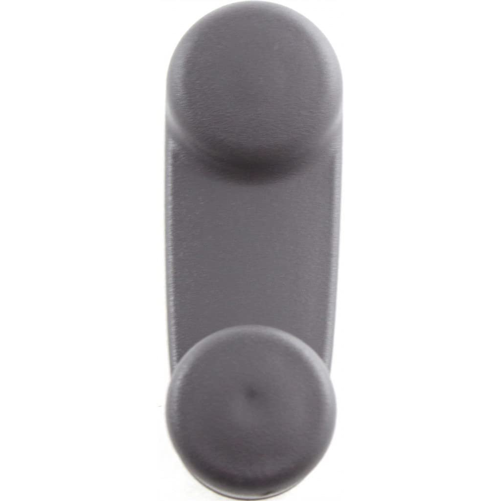 Window Crank For Jeep Wrangler 1999 To 2017 Front Or Rear Interior Textured Gray Plastic Replacement Fw80px9
