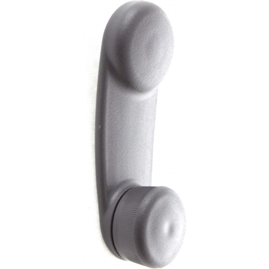 Window Crank For Jeep Wrangler 1999 To 2017 Front Or Rear Interior Textured Gray Plastic Replacement Fw80px9