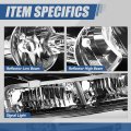 Auto Dynasty Gm2503263 Factory Style Halogen Headlight Assembly Compatible With Chevy Avalanche Suburban Tahoe 2007-2014