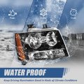 Auto Dynasty Gm2503263 Factory Style Halogen Headlight Assembly Compatible With Chevy Avalanche Suburban Tahoe 2007-2014