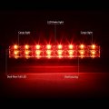 Auto Dynasty Compatible With Ford Super Duty 1st Gen Pair Of Chrome Housing Amber Corner Headlight Red Lens Led 3rd Brake Light