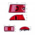Ocpty Marker Lights 5pcs Red Top Roof Running Covers With T10 Light Bulbs Replacement Cab Assembly For 2003-2009 Hummer H2
